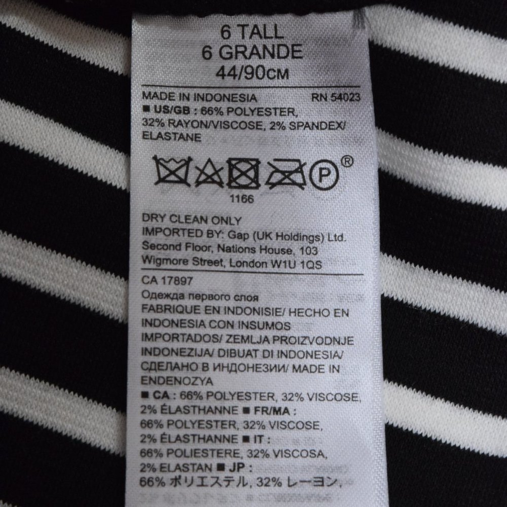 Banana Republic Striped Ponte Dress in Women's Size 6T - Picture 13 of 15